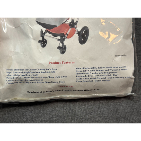 Sashas Sun Wind and Insect Cover for Bugaboo Frog Stroller - Made In USA - NEW - Picture 5 of 5